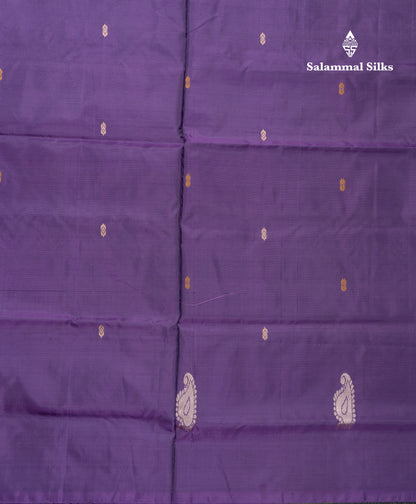 Purple Banana Pinth Saree (Vaazhainaar Pattu) With Contrast Manthulir Yellow Blouse
