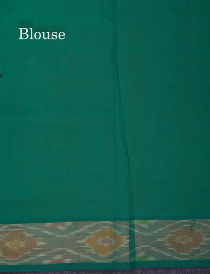 Beautiful Royal Blue Semi Silk Cotton Saree With Contrast Mustard Yellow Blouse