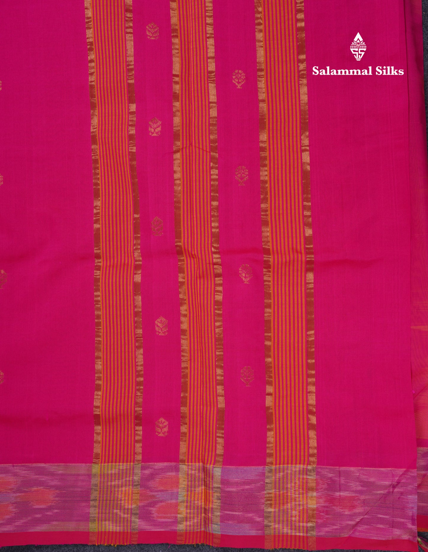 Beautiful Royal Blue Semi Silk Cotton Saree With Contrast Mustard Yellow Blouse