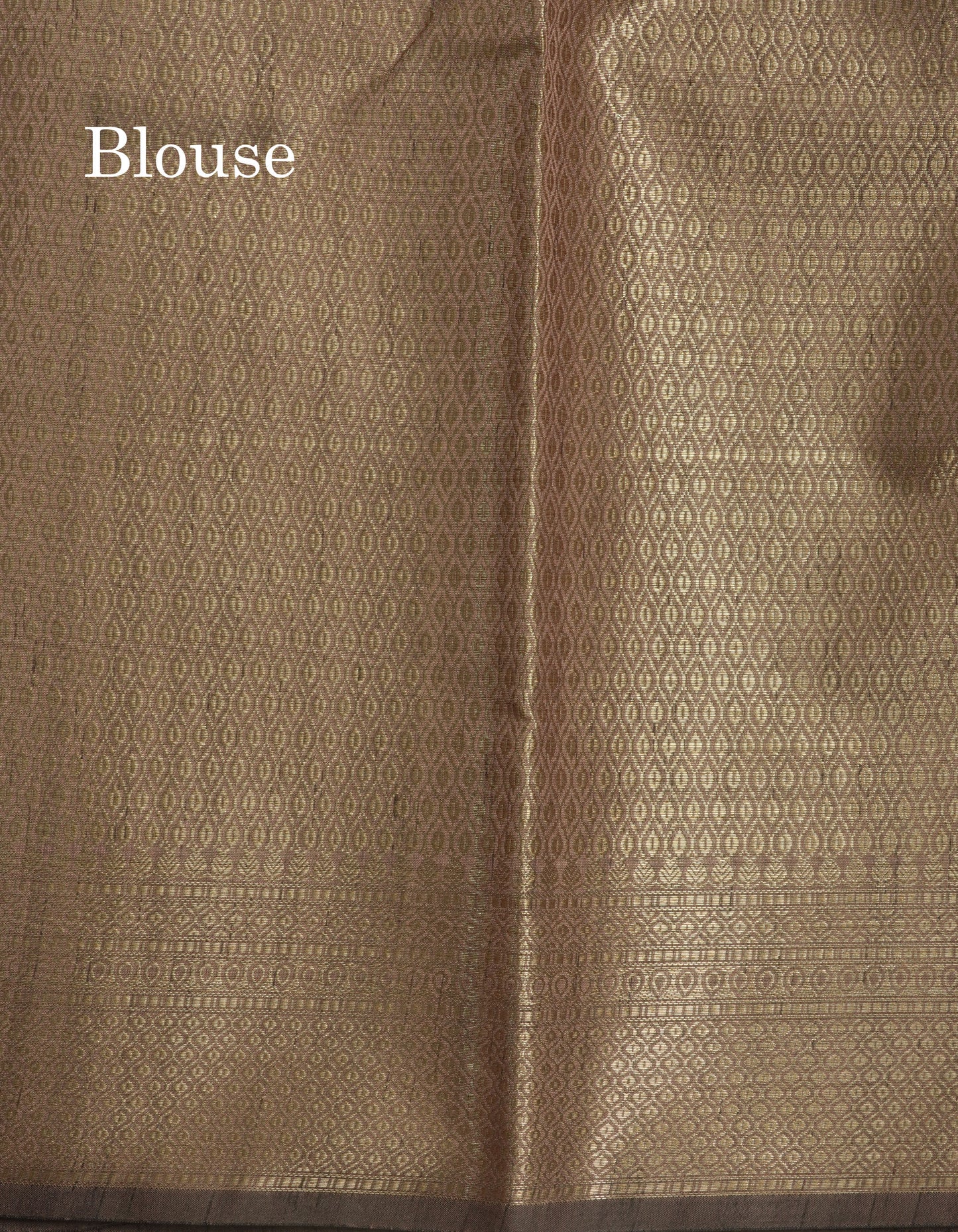 Brown Semi Tussar Saree With Fancy Border