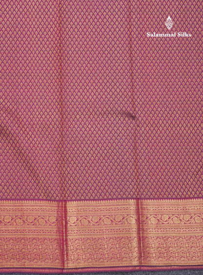 Wine Colour Jacquard Grand Bridal Pure Kanjivaram Silk Saree With Self Border