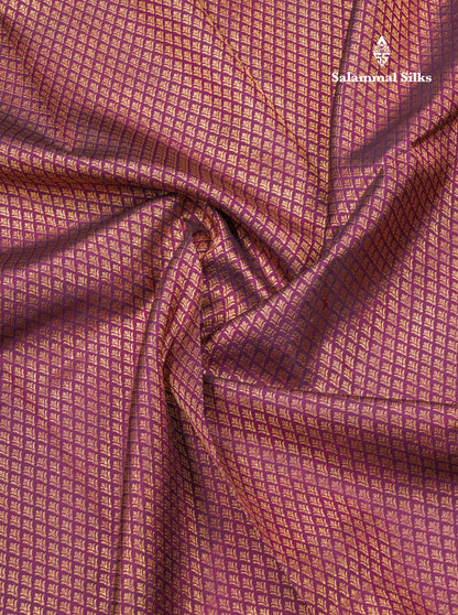 Wine Colour Jacquard Grand Bridal Pure Kanjivaram Silk Saree With Self Border