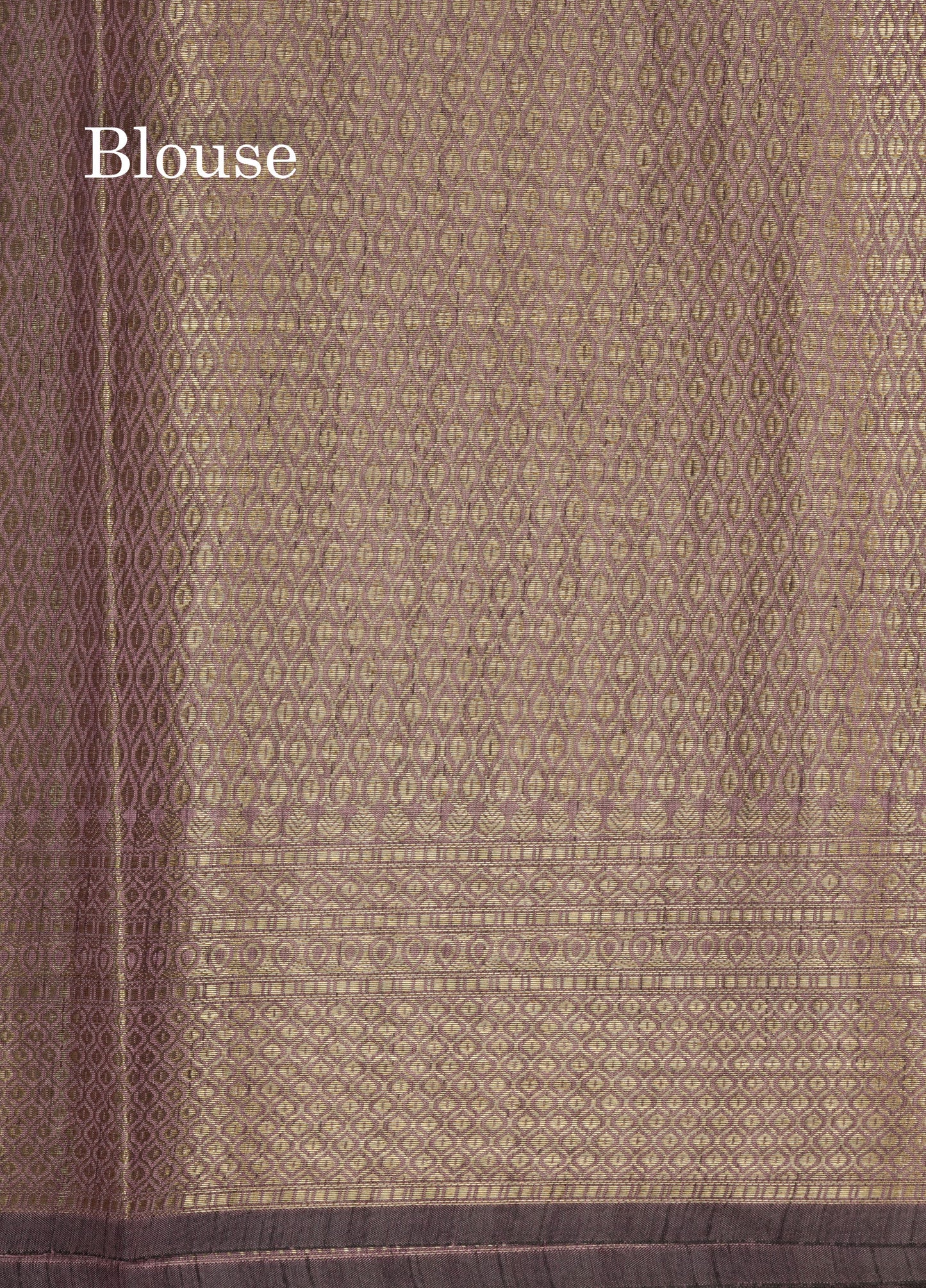 Brown Semi Tussar Saree With Fancy Border