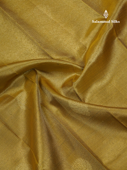 Mehandi Green Small Vairaoosi Checks Pure Kanjivaram Silk Saree With Violet Border