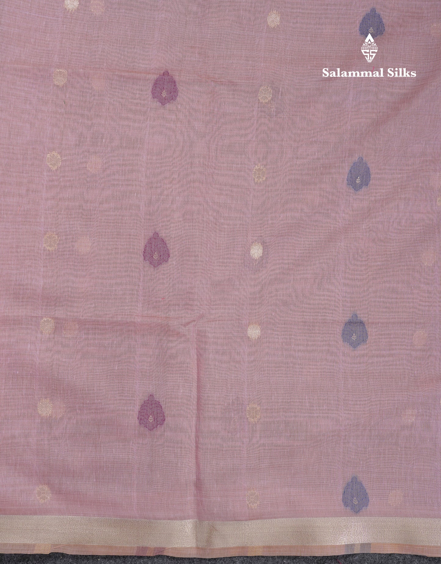 Beautiful Dark Peach Muga Cotton Saree With Contrast Pink Blouse