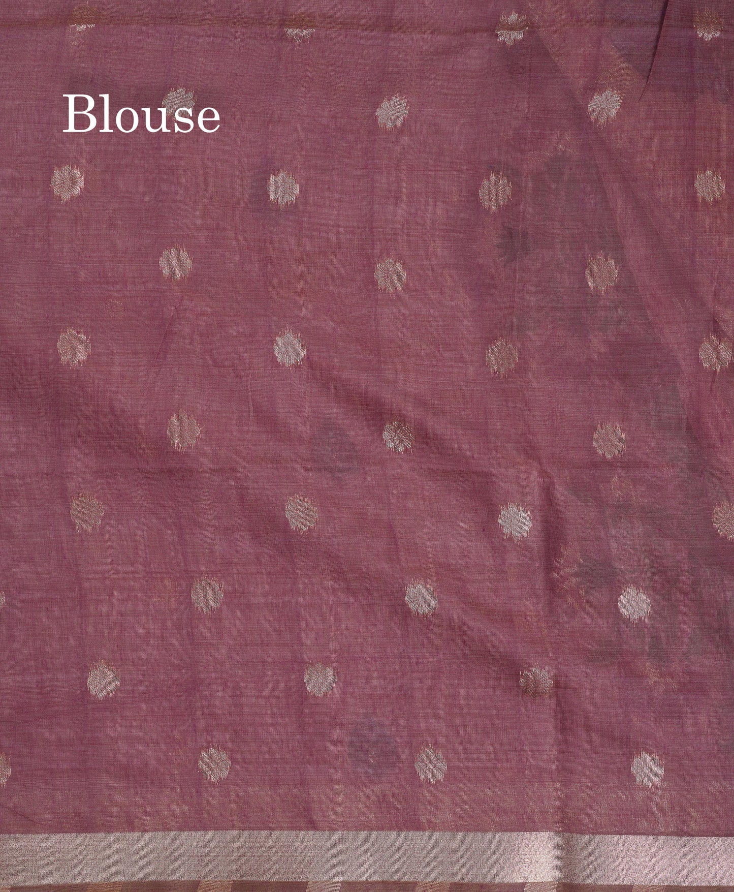 Beautiful Dark Peach Muga Cotton Saree With Contrast Pink Blouse