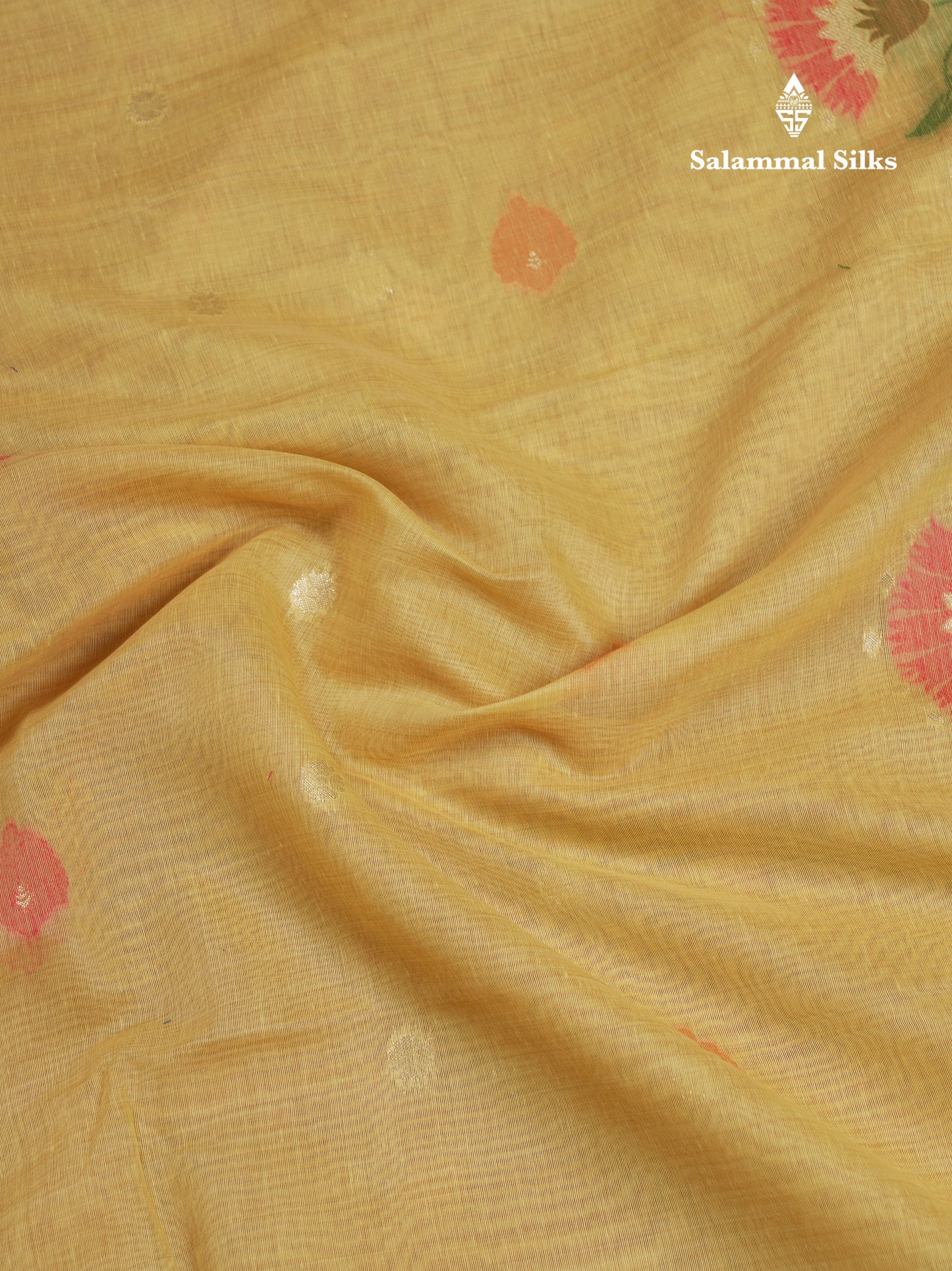 Beautiful Dark Peach Muga Cotton Saree With Contrast Pink Blouse