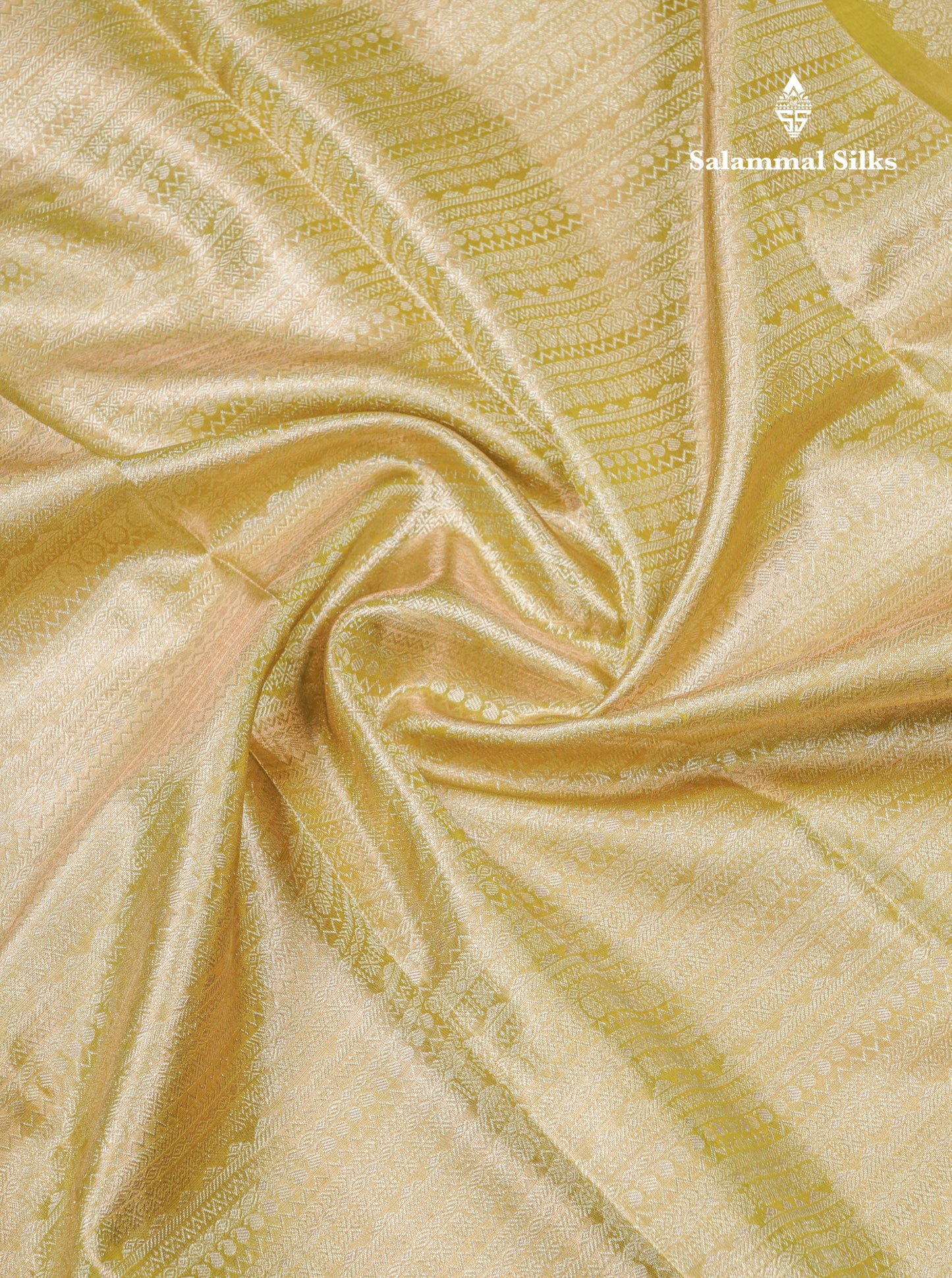 Dual Tone Green Beautiful Grand Bridal Pure Kanjivaram Silk Saree With Parrot Green Border