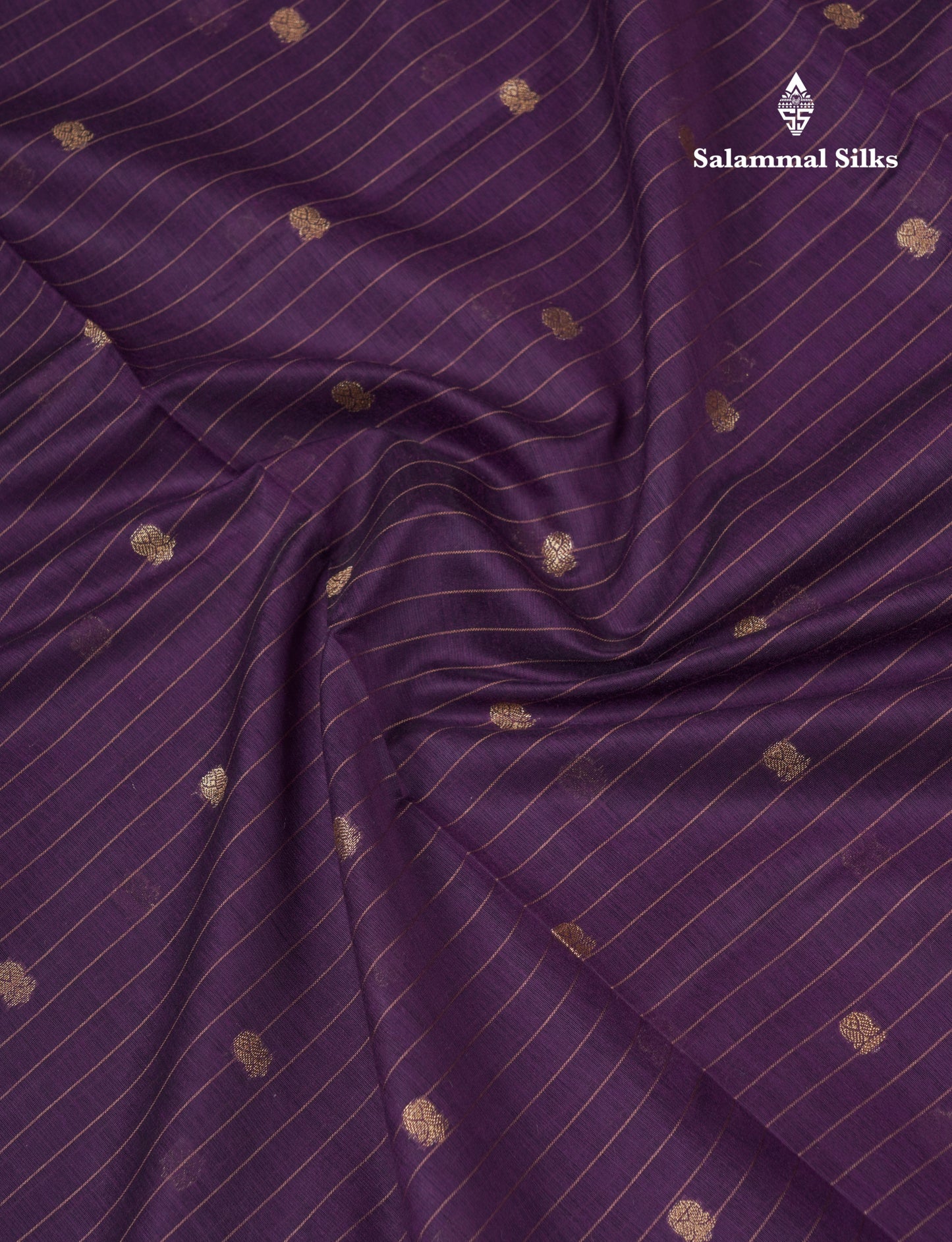 Beautiful Dark Purple Cotton Mix Saree With Contrast Mustard Yellow Blouse