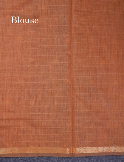 Beautiful Dark Purple Cotton Mix Saree With Contrast Mustard Yellow Blouse