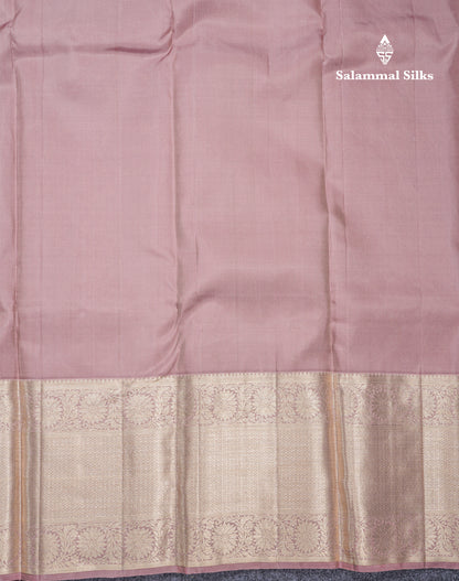 Light Lavender Beautiful Meenakari Work Grand Bridal Pure Kanjivaram Silk Saree With Evening Morning Self Border