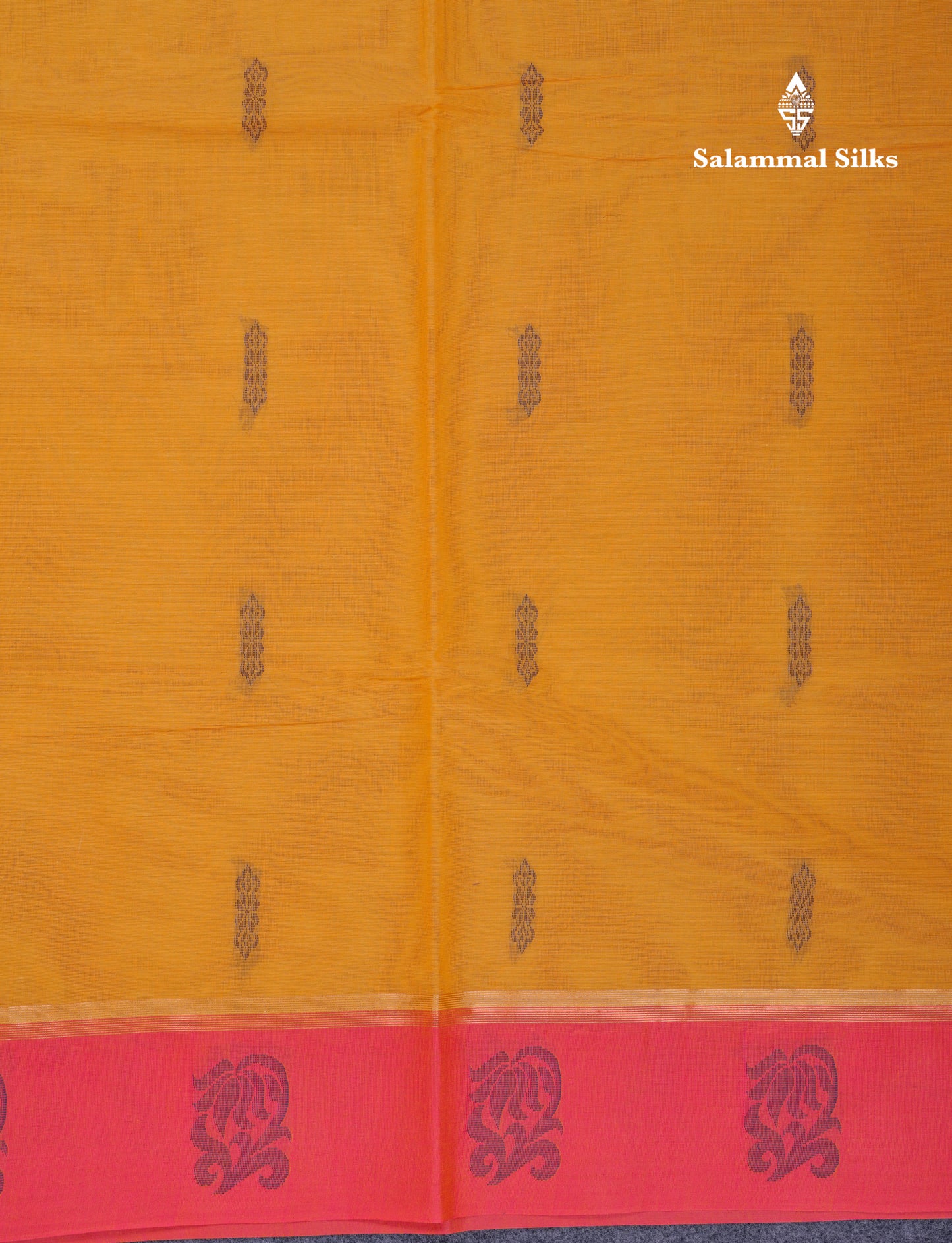 Beautiful Sapphire Blue Pure Cotton Saree With Contrast Purple Border
