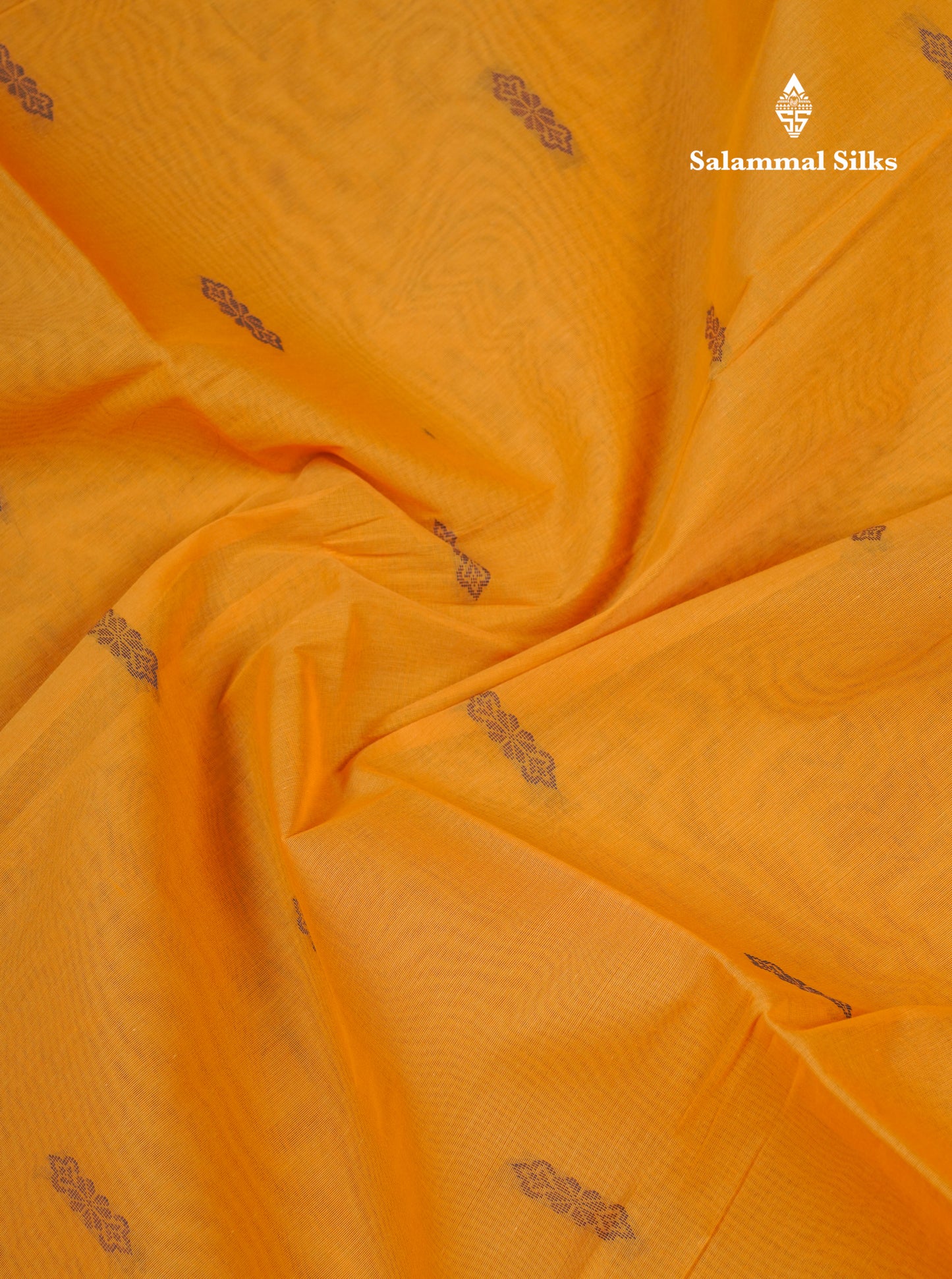 Beautiful Sapphire Blue Pure Cotton Saree With Contrast Purple Border