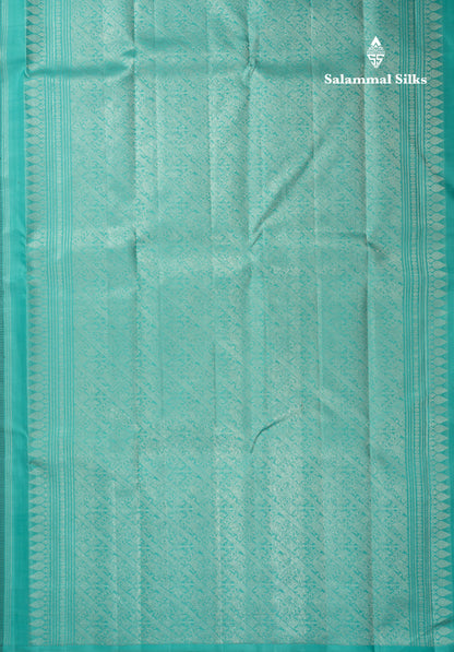 Black Fancy Pure Kanjivaram Silk Saree With Contrast Rexona Blouse