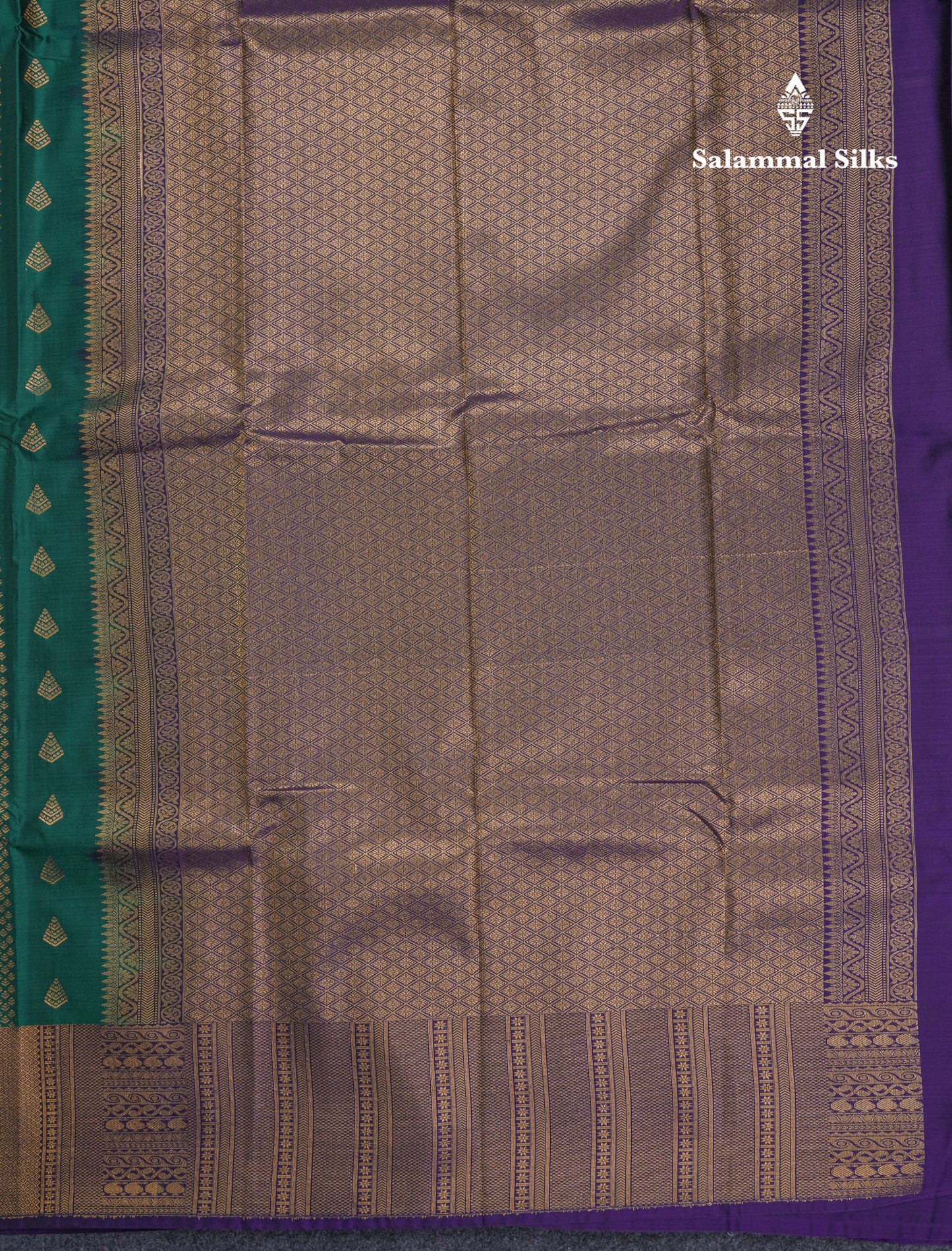 Grey Beautiful Semi Silk Saree With Contrast Navy Blue Border