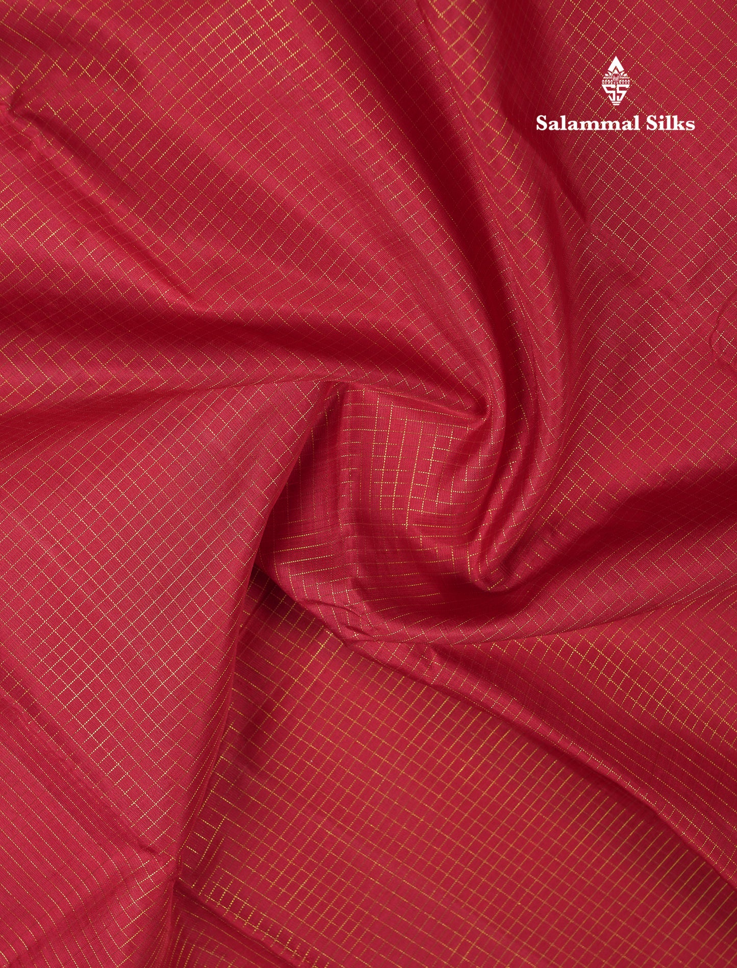 Beautiful Maroon Vaira Oosi Small Checks Pure Kanjivaram Silk Saree With Traditional Border