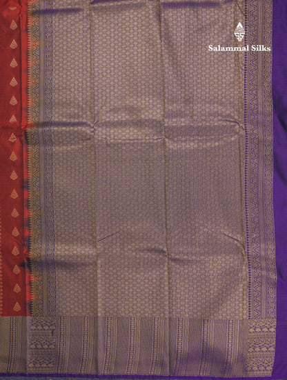 Grey Beautiful Semi Silk Saree With Contrast Navy Blue Border