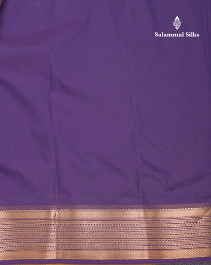 Beautiful Rust Orange Traditional Buttas Semi Silk Saree With Dark Maroon Border