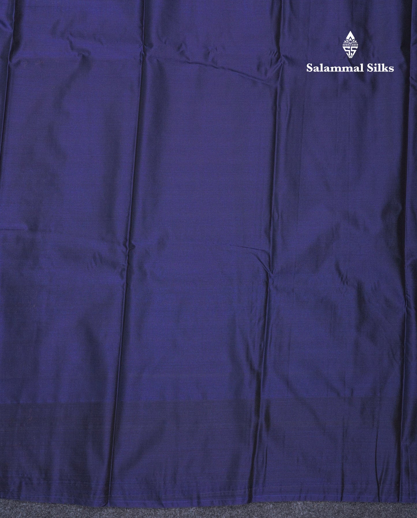 Grey Beautiful Semi Silk Saree With Contrast Navy Blue Border