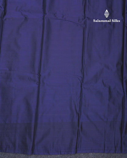 Grey Beautiful Semi Silk Saree With Contrast Navy Blue Border