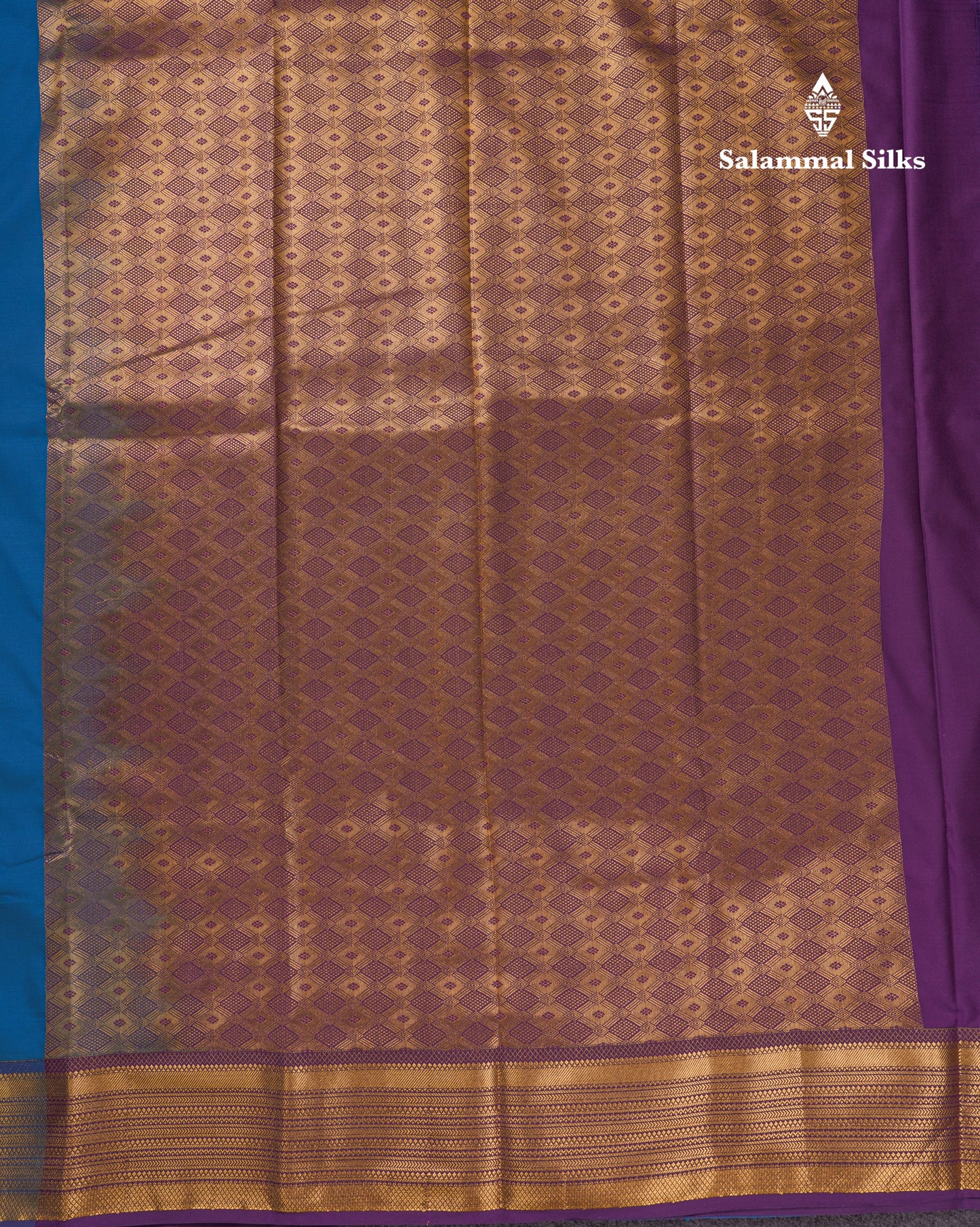 Beautiful Rust Orange Traditional Buttas Semi Silk Saree With Dark Maroon Border