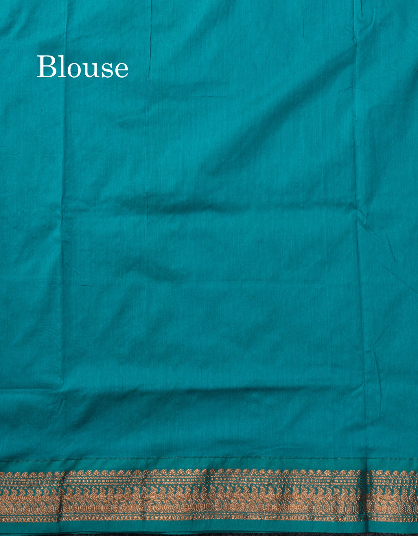 Pista Green Kalyani Cotton Saree With Contrast Sapphire Green Border