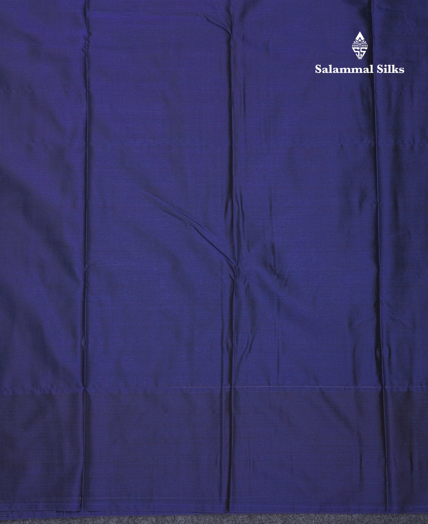Grey Beautiful Semi Silk Saree With Contrast Navy Blue Border