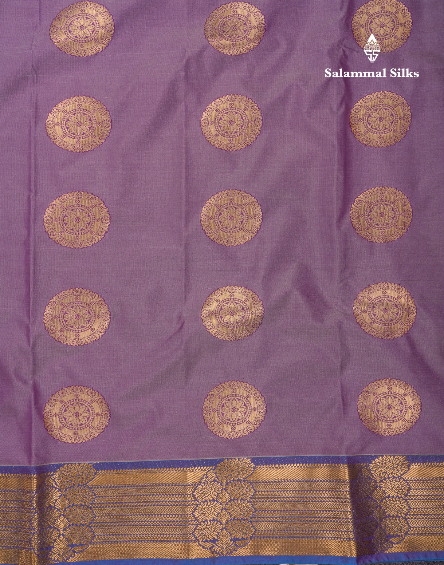 Beautiful Rust Orange Traditional Buttas Semi Silk Saree With Dark Maroon Border