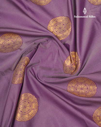 Beautiful Rust Orange Traditional Buttas Semi Silk Saree With Dark Maroon Border