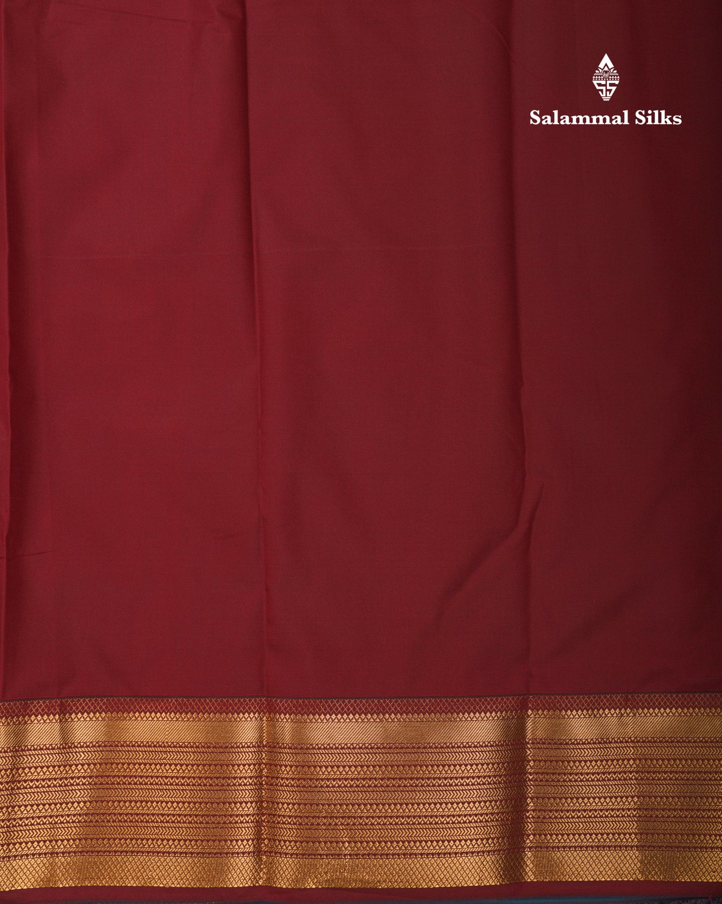 Beautiful Rust Orange Traditional Buttas Semi Silk Saree With Dark Maroon Border