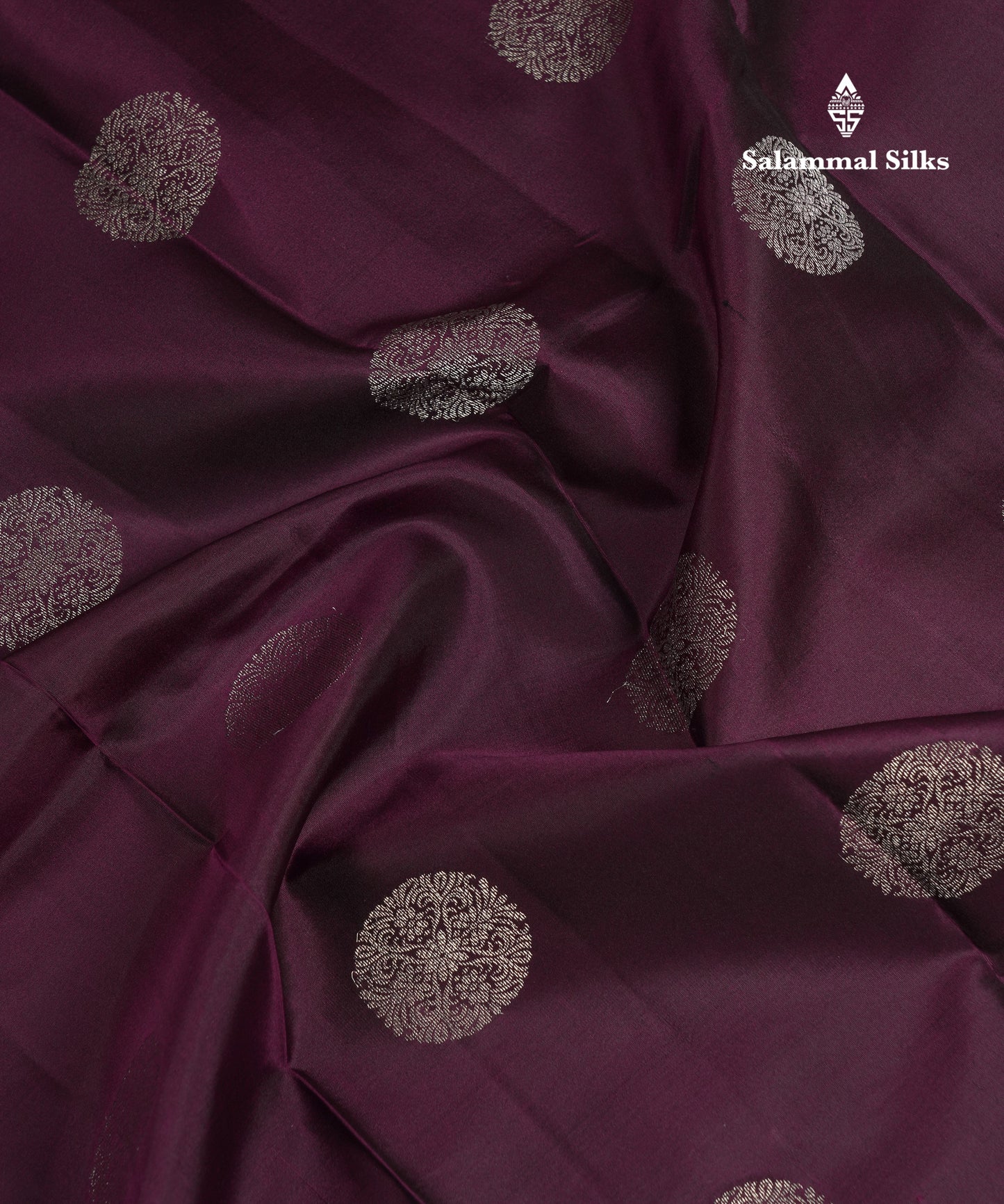 Beautiful Dark Magenta Pure Kanjivaram Pure Silk Saree With Contrast Light Rexona Blouse
