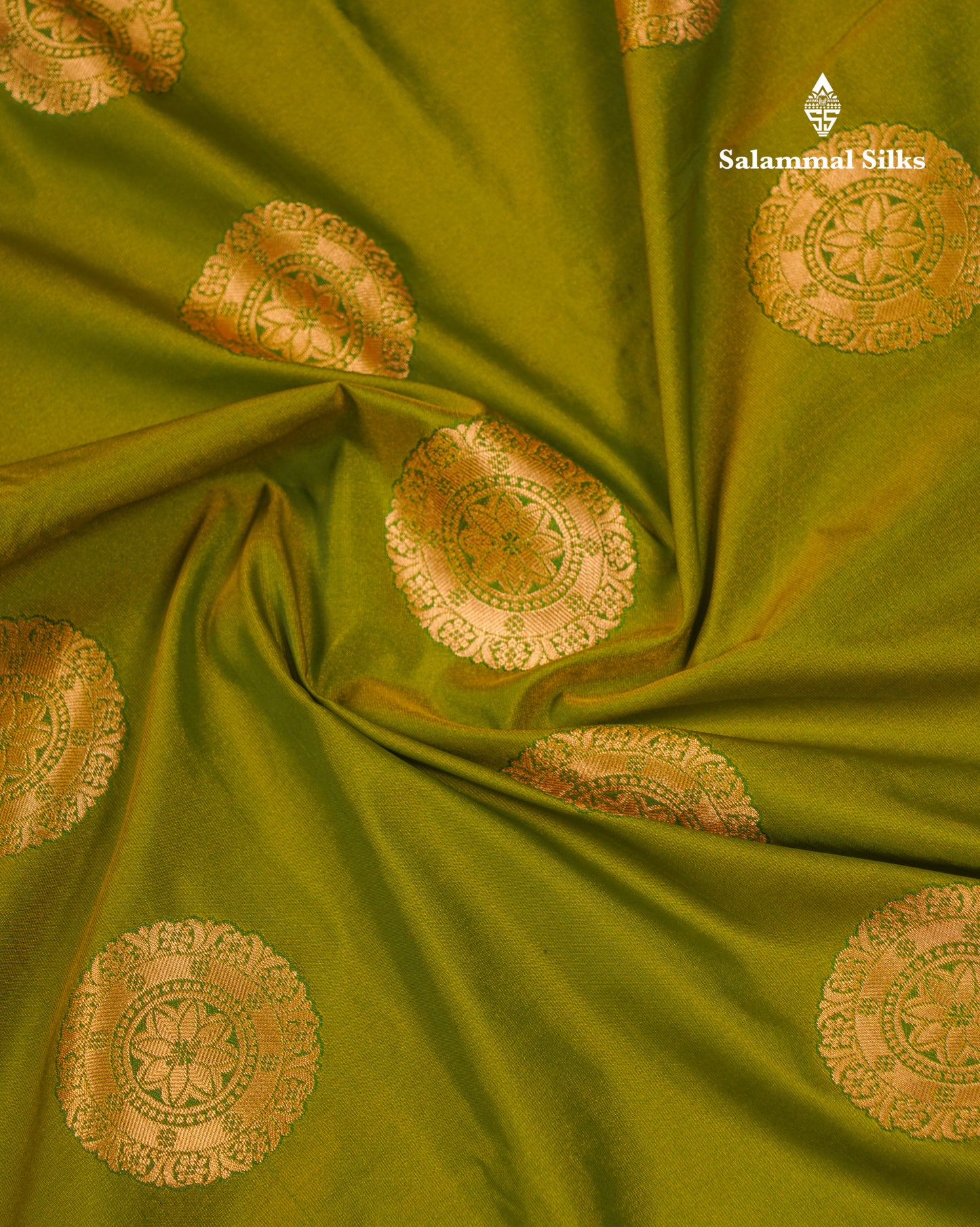 Beautiful Rust Orange Traditional Buttas Semi Silk Saree With Dark Maroon Border