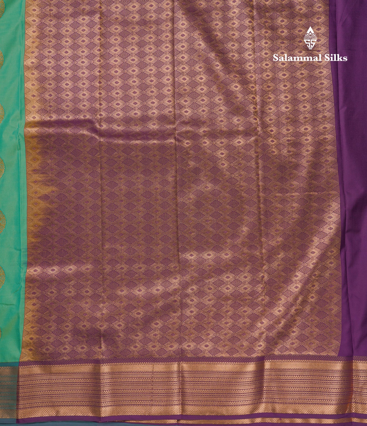 Beautiful Rust Orange Traditional Buttas Semi Silk Saree With Dark Maroon Border