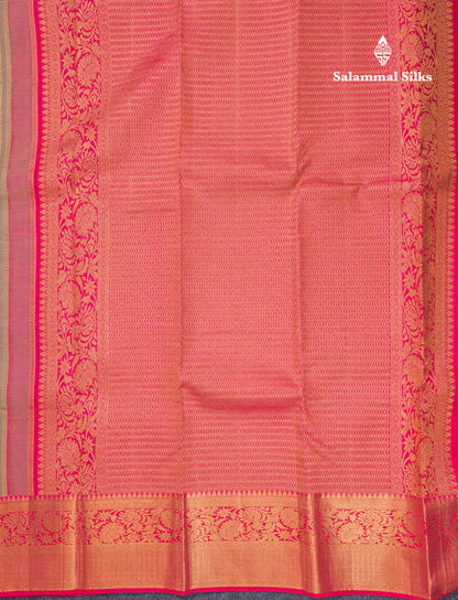Green Beautiful Meenakari Work Grand Bridal Pure Kanjivaram Silk Saree With Pink Border