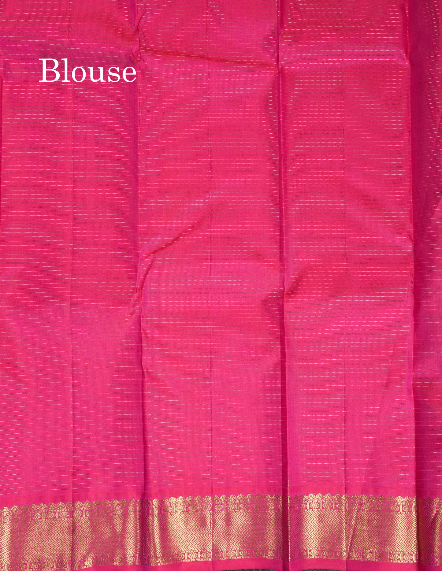 Beautiful Koravi Navy Blue Vaira Oosi Checks Pure Kanjivaram Silk Saree With Contrast Pink Traditional Border