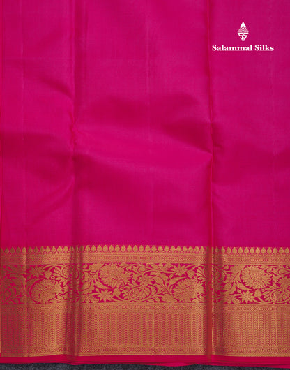 Green Beautiful Meenakari Work Grand Bridal Pure Kanjivaram Silk Saree With Pink Border