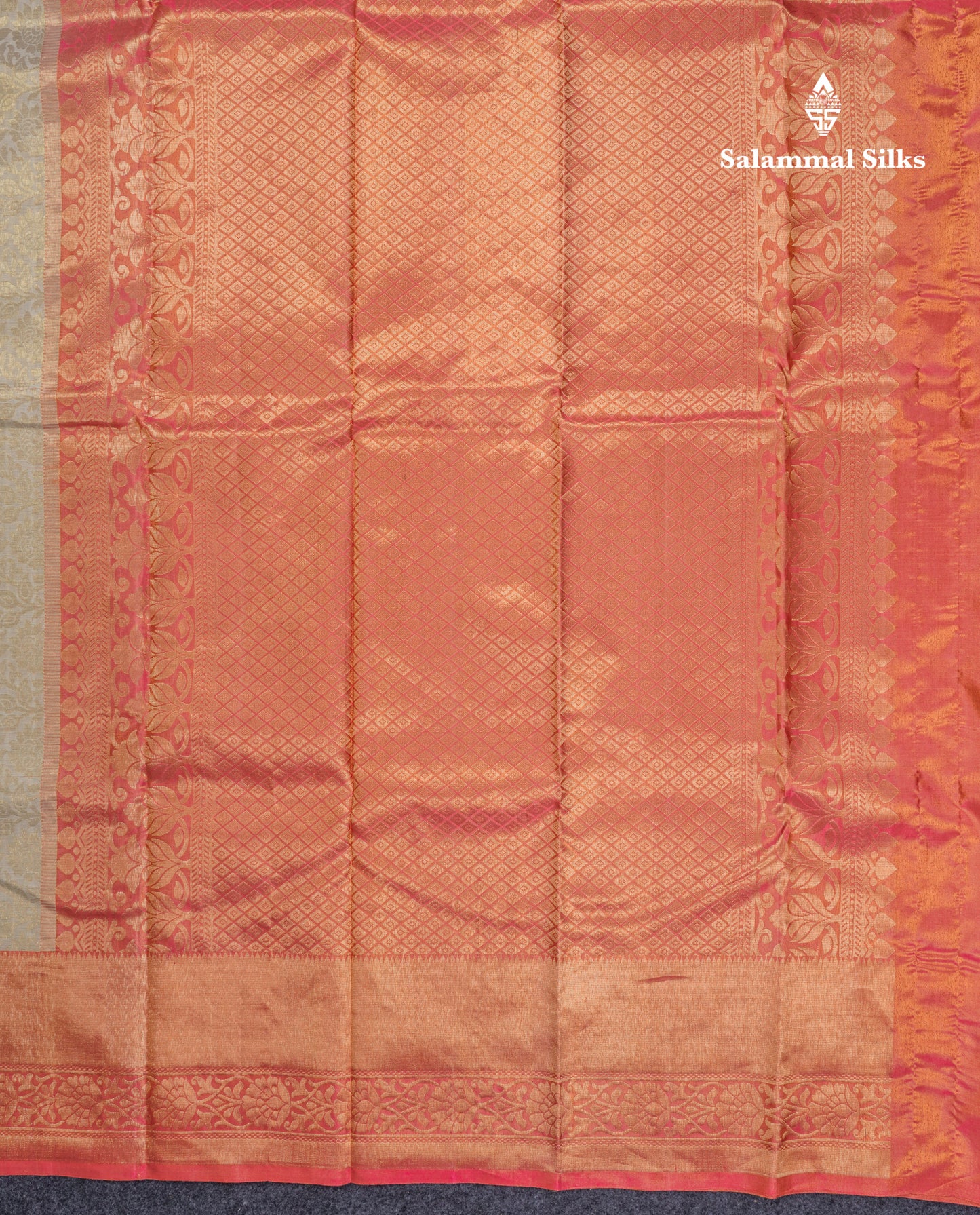 White Beautiful Grand Pure Kanjivaram Silk Saree With Light Pink Border