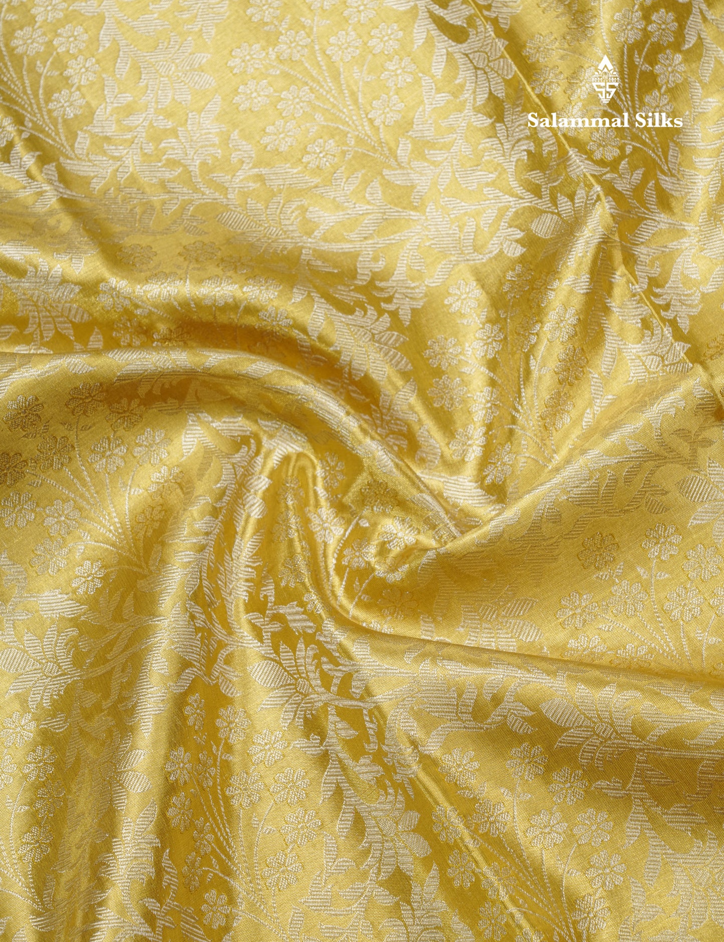 Golden Yellow Beautiful Tissue Grand Bridal Pure Kanjivaram Silk Saree With Maroon Evening Morning Border