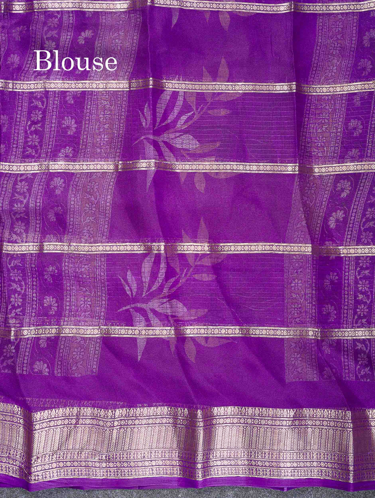 Semi Crepe Silk Saree - Half White Colour Body With Contrast Black Fancy Border