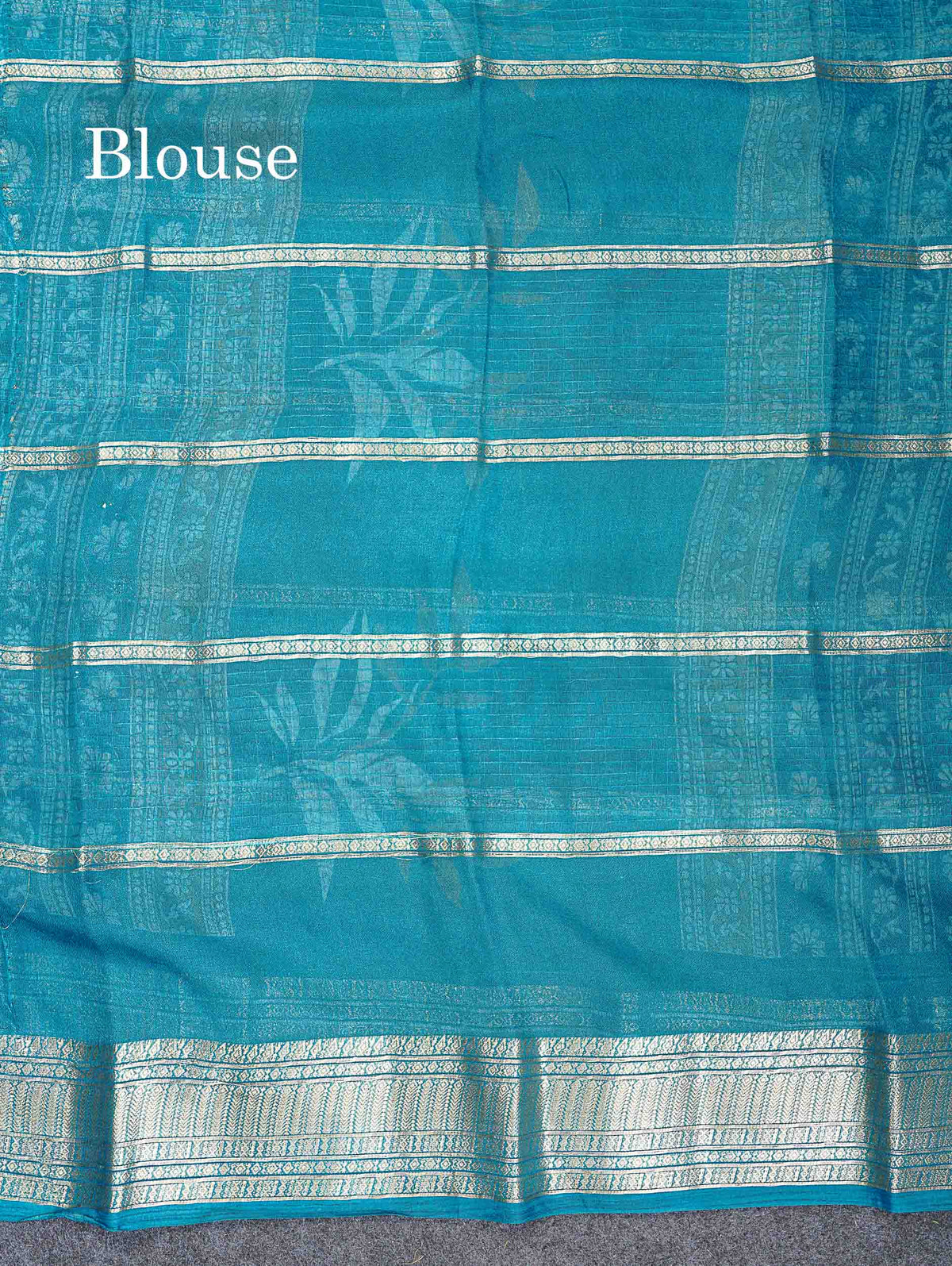 Semi Crepe Silk Saree - Half White Colour Body With Contrast Black Fancy Border