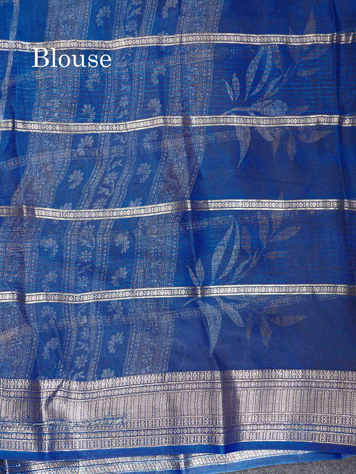 Semi Crepe Silk Saree - Half White Colour Body With Contrast Black Fancy Border