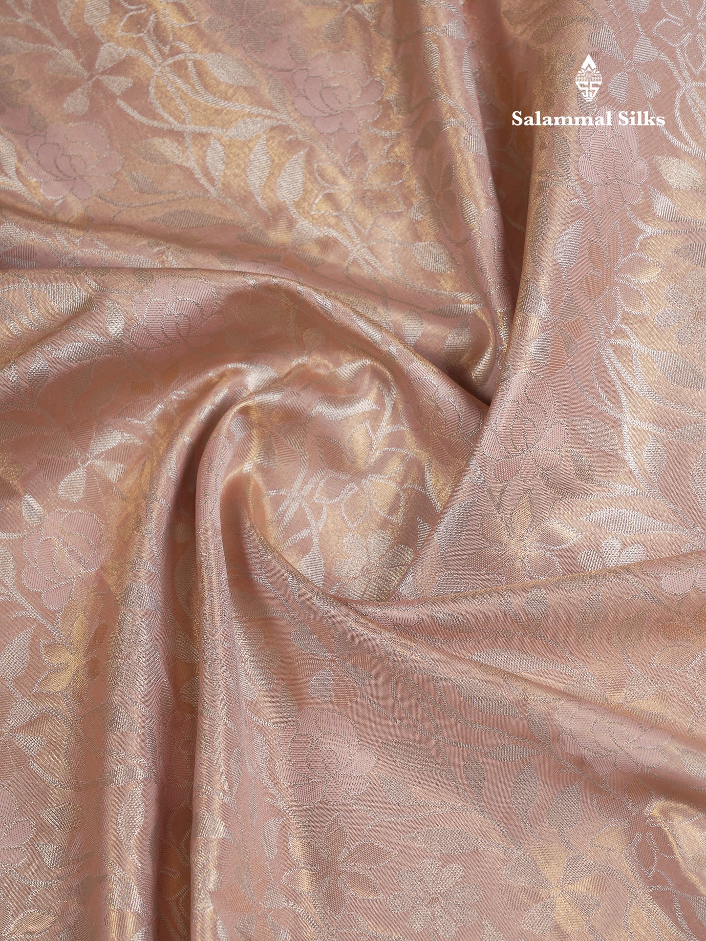 Beautiful Ice Blue Tissue Semi Silk Saree With Traditional Border