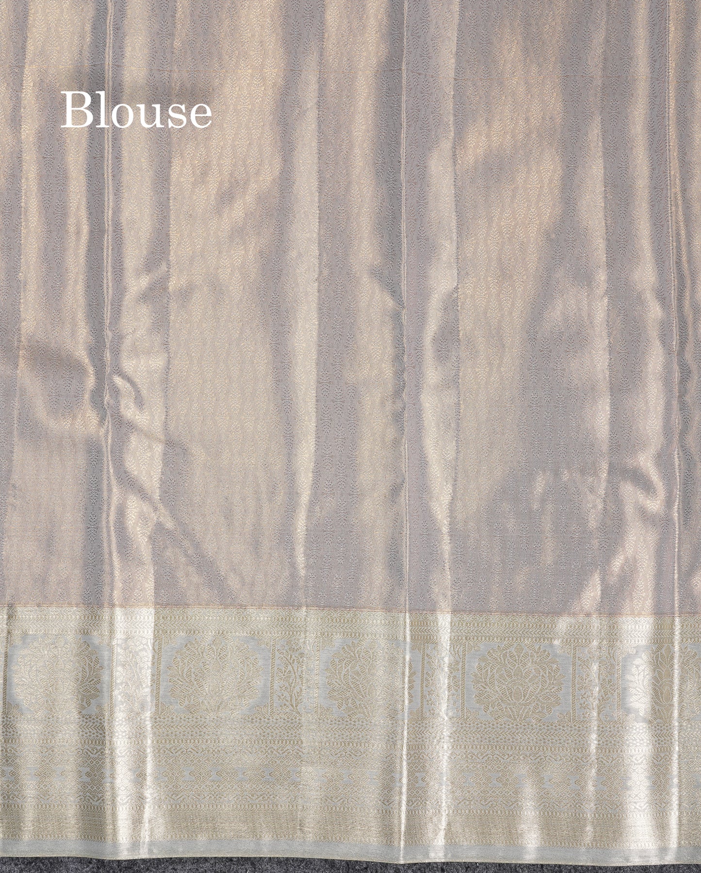 Beautiful Ice Blue Tissue Semi Silk Saree With Traditional Border