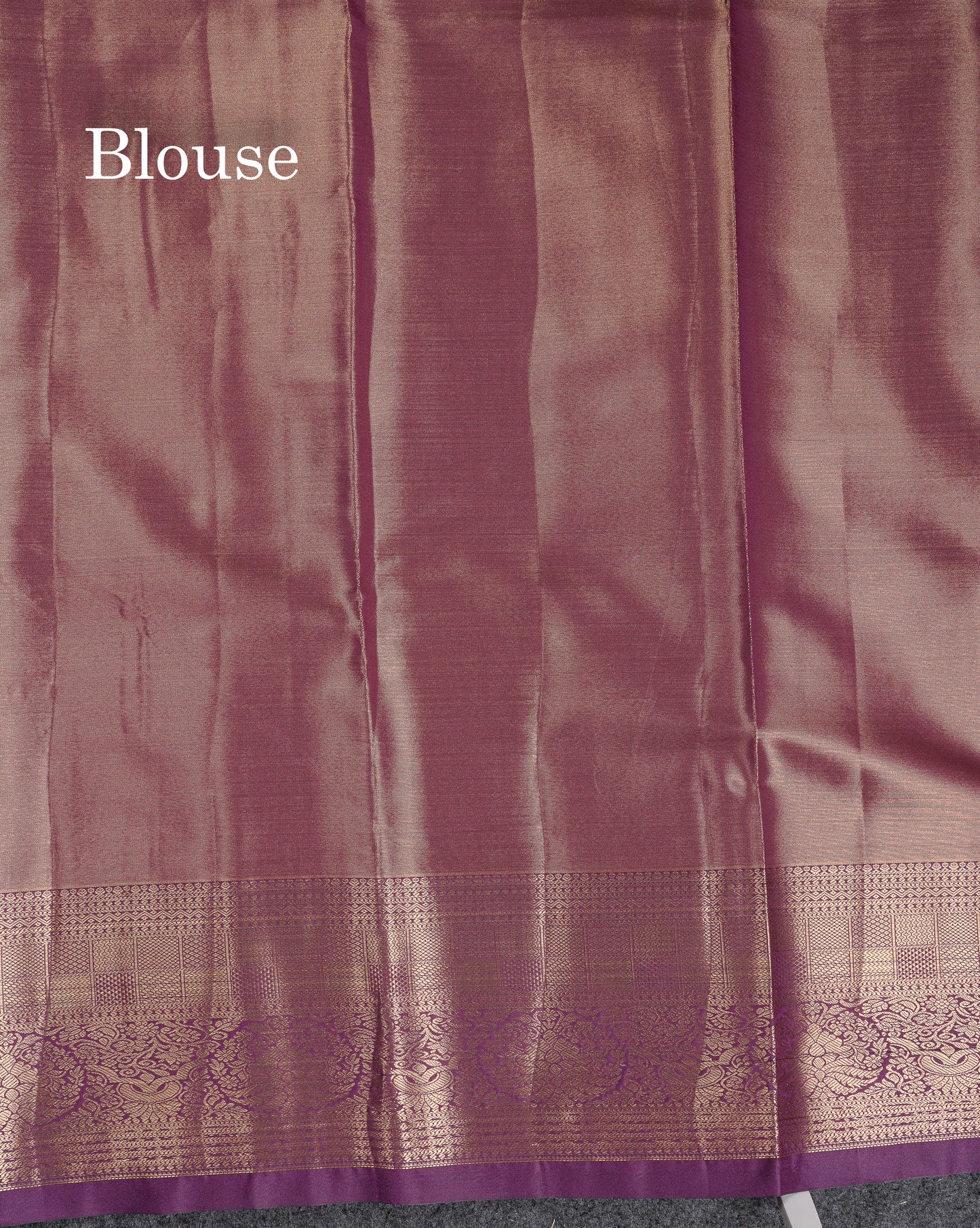 Beautiful Ramar Blue Tissue Semi Silk Saree With Contrast Dark Violet Traditional Border