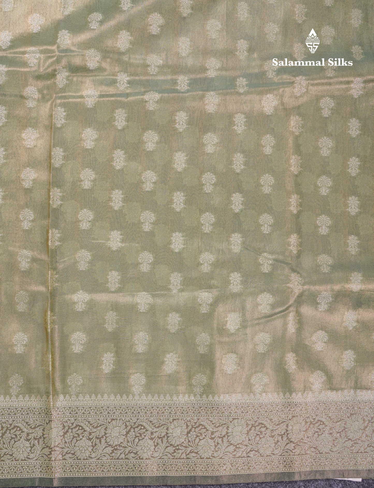 Beautiful Cream Pink Tissue Silk Mix Fancy Saree With Violet Border