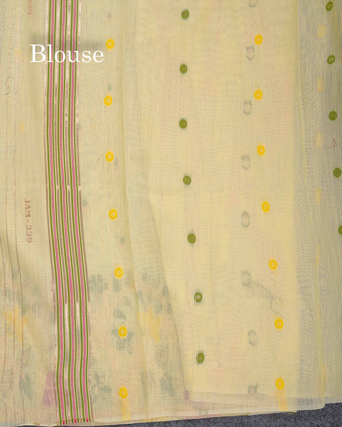 Cotton Mix Saree - Cream Colour Body Meenakari Work With Fancy Border