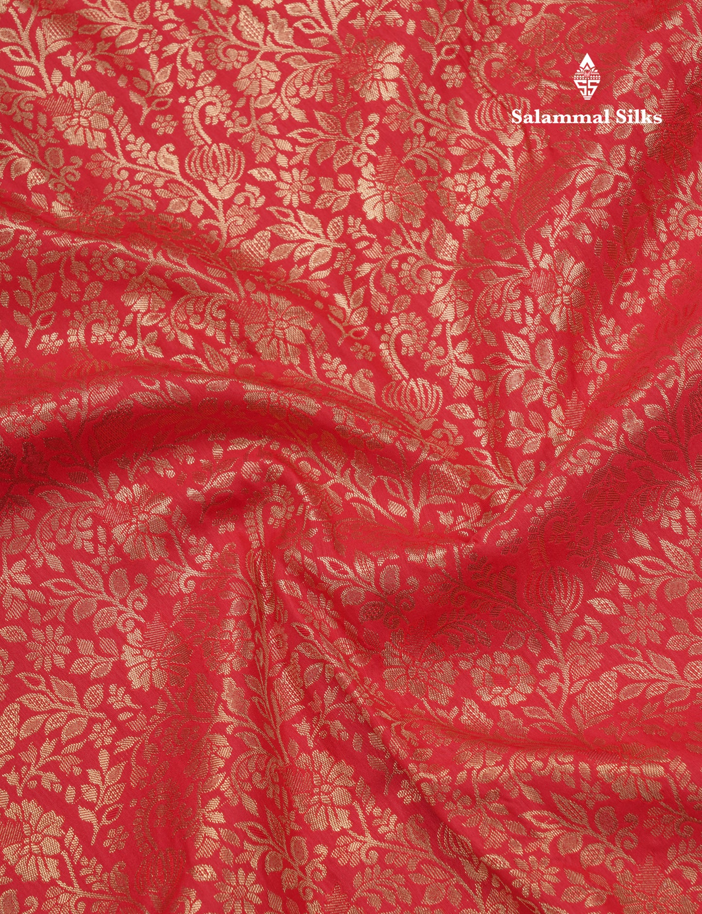 Chilly Red Beautiful Semi Silk Saree With Contrast Peacock Green Traditional Evening Morning Border