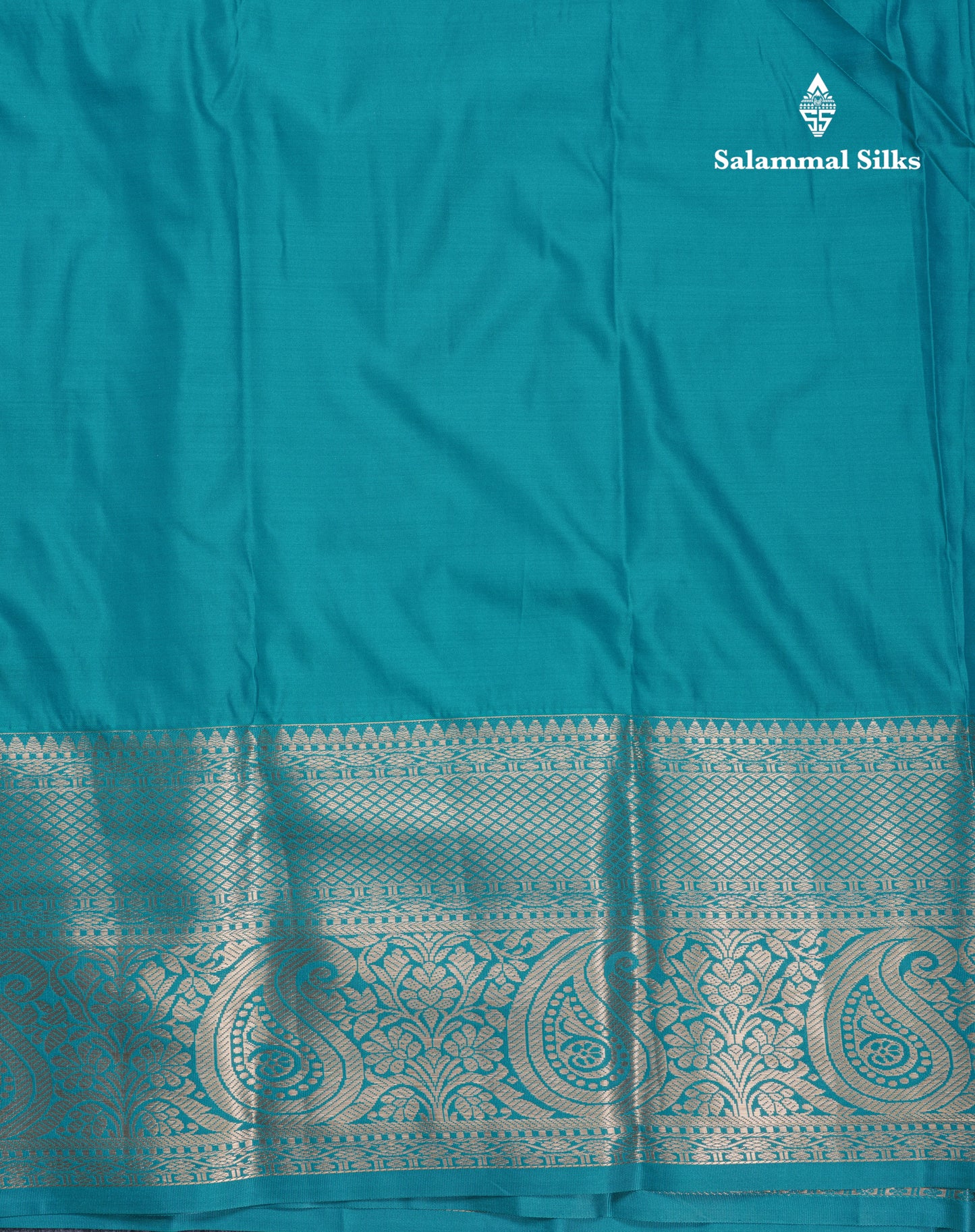 Chilly Red Beautiful Semi Silk Saree With Contrast Peacock Green Traditional Evening Morning Border
