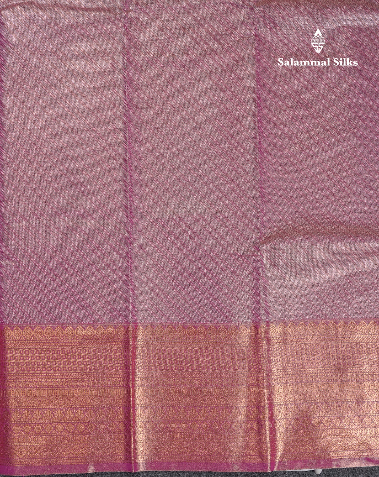 Beautiful Lavender Tissue Semi Silk Saree With Traditional Evening Morning