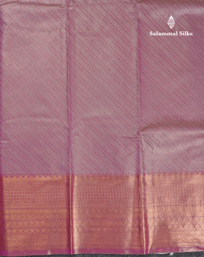 Beautiful Lavender Tissue Semi Silk Saree With Traditional Evening Morning